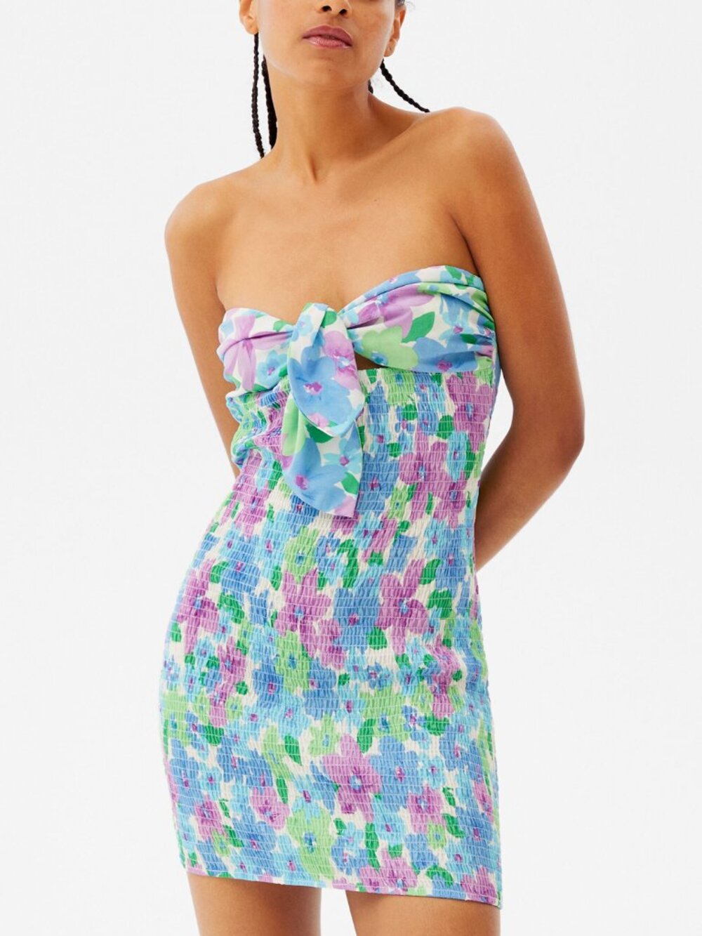 NWT Bershka Strapless Dress Size S